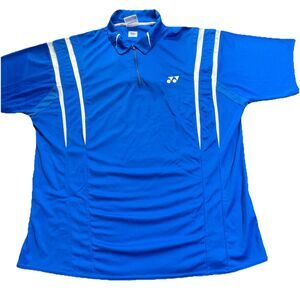 Yonex Tennis Shirt Men’s Extra Large Blue Very Cool 1/4 Zip.Badminton Active XL